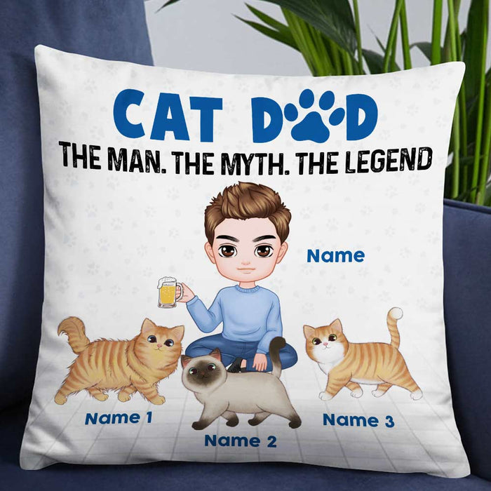Personalized Cat Dad The Man Pillow DB285 26O57 1