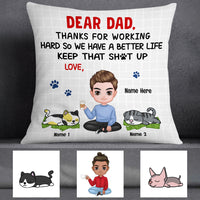 Personalized Cat Dad Pillow DB289 30O57 thumb 1
