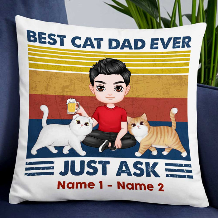 Personalized Cat Dad Pillow DB288 30O47 1