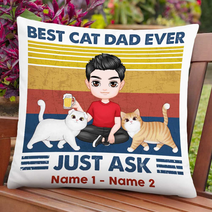 Personalized Cat Dad Pillow DB288 30O47 1
