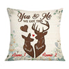 Personalized Hunting Deer Couple Pillow DB2812 30O36 1