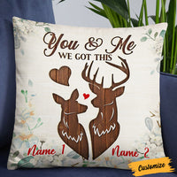 Personalized Hunting Deer Couple Pillow DB2812 30O36 thumb 1