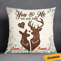 Personalized Hunting Deer Couple Pillow DB2812 30O36 thumb 1