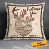 Personalized Hunting Deer Couple Pillow DB2811 30O23 1