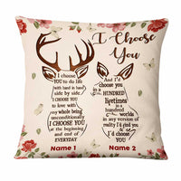 Personalized Hunting Deer Couple Pillow DB288 23O47 thumb 1