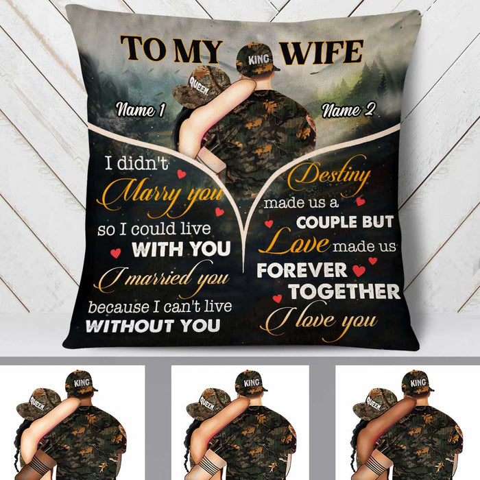 Personalized Hunting Deer Couple Pillow DB289 23O34 1