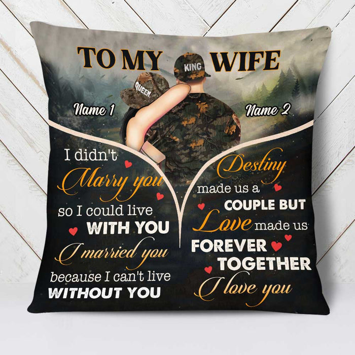 Personalized Hunting Deer Couple Pillow DB289 23O34 1