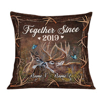 Personalized Hunting Deer Couple Pillow DB291 30O36 thumb 1