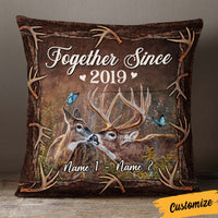 Personalized Hunting Deer Couple Pillow DB291 30O36 thumb 1