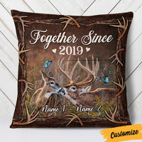 Personalized Hunting Deer Couple Pillow DB291 30O36 thumb 1