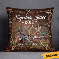 Personalized Hunting Deer Couple Pillow DB291 30O36 thumb 1