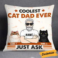 Personalized Cat Dad Just Ask Pillow DB292 23O34 thumb 1