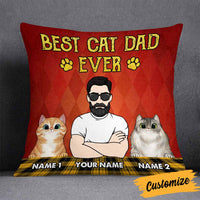 Personalized Cat Dad Pillow DB293 23O58 thumb 1