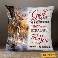 Personalized Hunting Deer Couple Pillow DB291 26O47 thumb 1