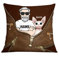 Personalized Cat Dad Pillow DB295 23O24 thumb 1