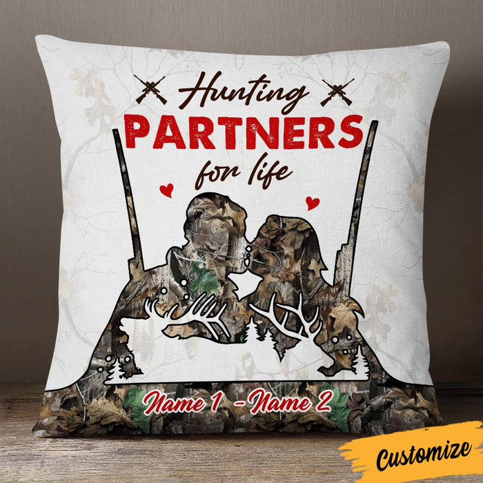 Personalized Hunting Deer Couple Pillow DB292 26O36 1