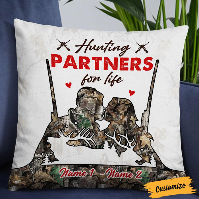Personalized Hunting Deer Couple Pillow DB292 26O36 1