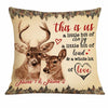 Personalized Hunting Deer Couple Pillow DB292 85O34 1