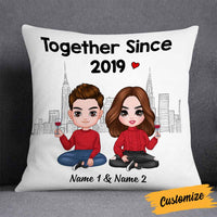 Personalized Couple Icon Pillow DB293 30O58 thumb 1