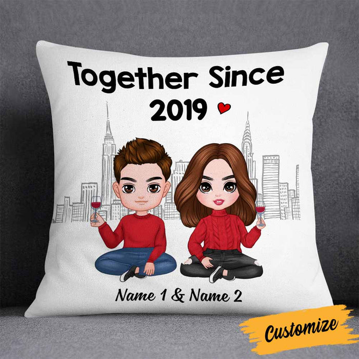 Personalized Couple Icon Pillow DB293 30O58 1
