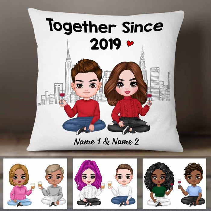 Personalized Couple Icon Pillow DB293 30O58 1