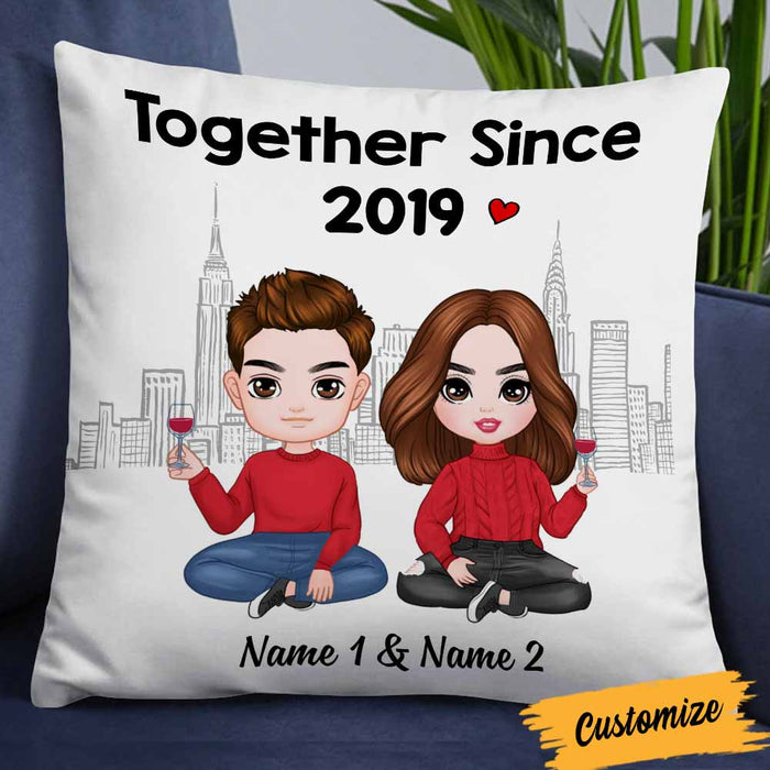 Personalized Couple Icon Pillow DB293 30O58 1