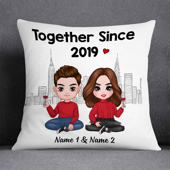 Personalized Couple Icon Pillow DB293 30O58 1