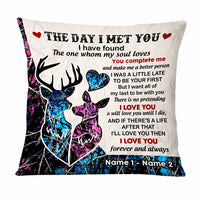 Personalized Hunting Deer Couple Pillow DB293 26O47 thumb 1