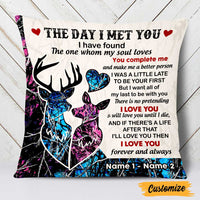 Personalized Hunting Deer Couple Pillow DB293 26O47 thumb 1