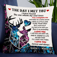 Personalized Hunting Deer Couple Pillow DB293 26O47 thumb 1