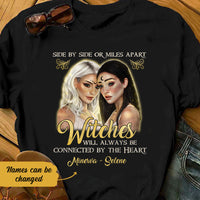 Personalized Witch Friends Connected By The Heart T Shirt AG251 26O58 thumb 1