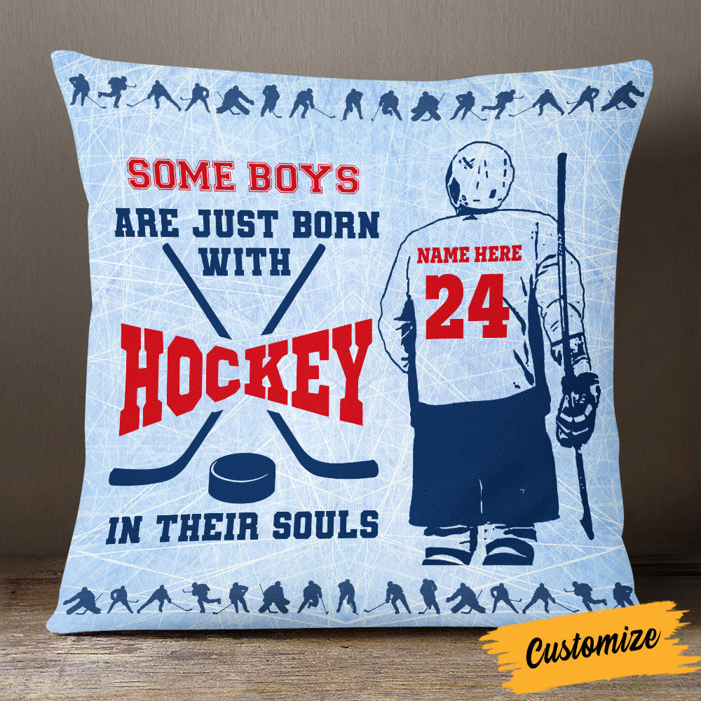 Personalized Hockey Dog Pillow DB302 26O58 - Famvibe