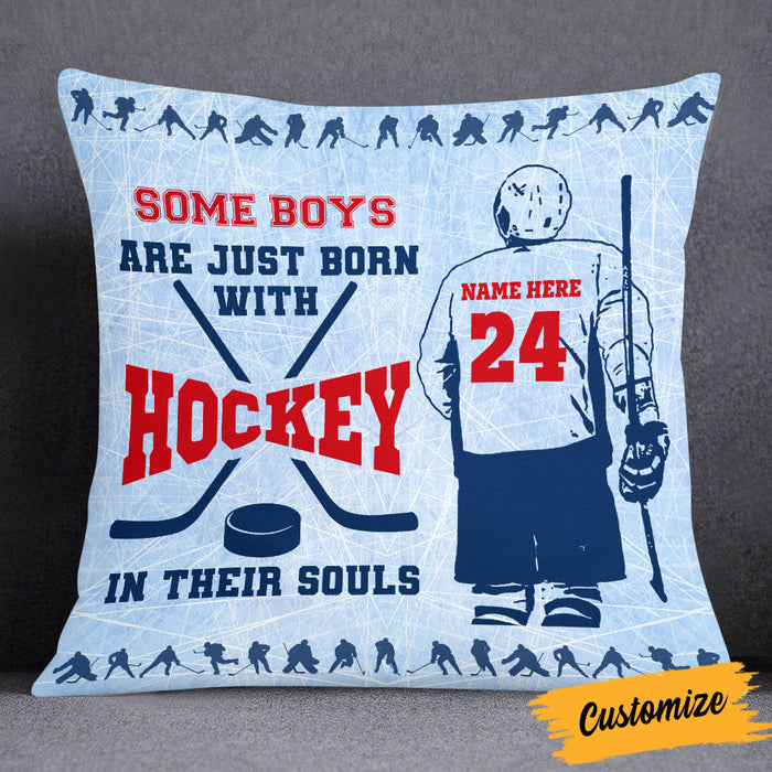 Hockey Jersey Throw Pillow