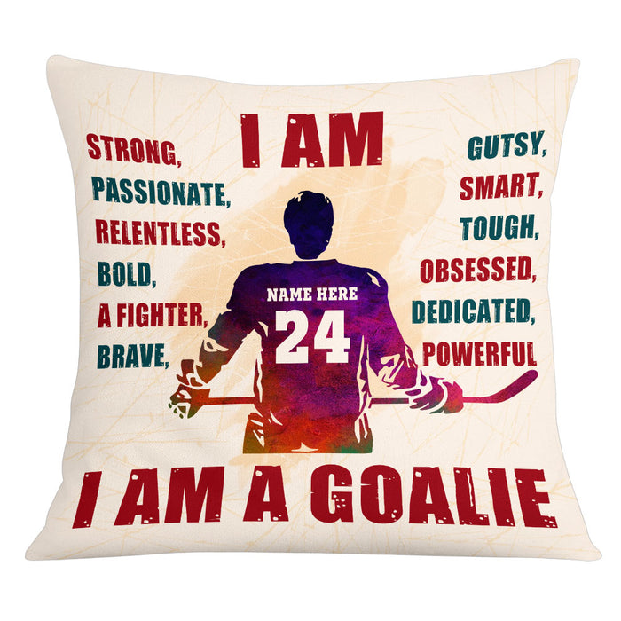 Personalized Hockey I Am Pillow DB294 30O53 1