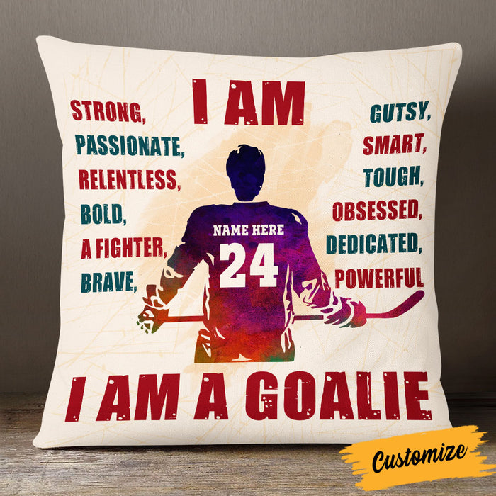 Personalized Hockey I Am Pillow DB294 30O53 1