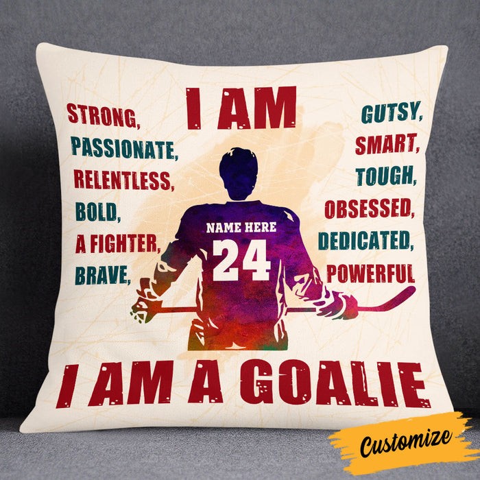 Personalized Hockey I Am Pillow DB294 30O53 1