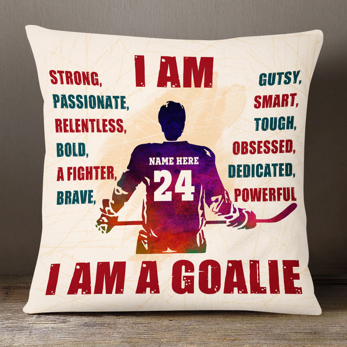 Personalized Hockey I Am Pillow DB294 30O53 1