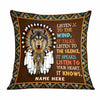 Personalized Wolf Native American Pillow DB291 95O47 1
