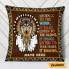Personalized Wolf Native American Pillow DB291 95O47 1