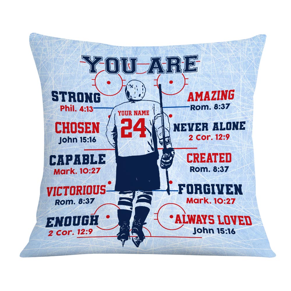 Personalized Hockey Dog Pillow DB302 26O58 - Famvibe