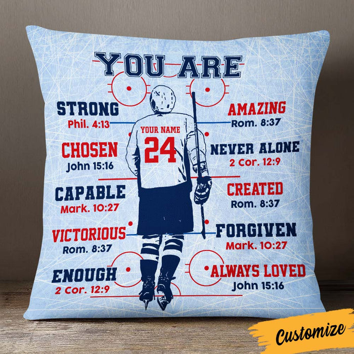 Personalized Hockey You Are Pillow DB294 85O36 1