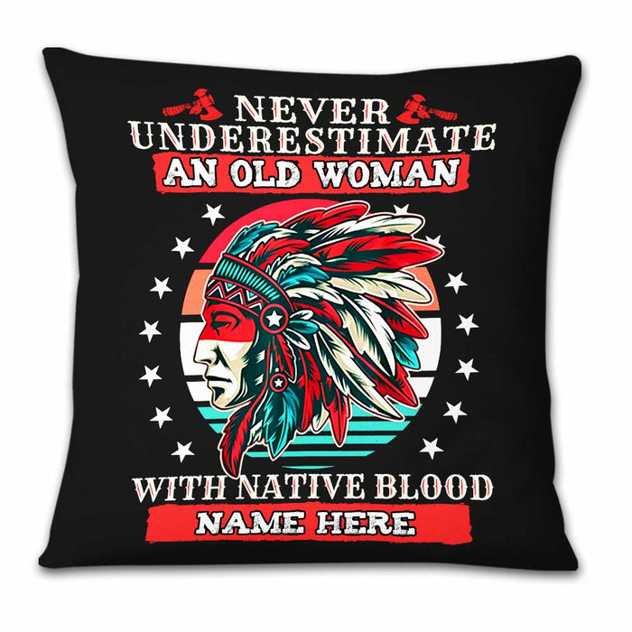 Personalized Native Americans Woman Pillow DB298 23O23 1