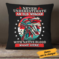 Personalized Native Americans Woman Pillow DB298 23O23 thumb 1