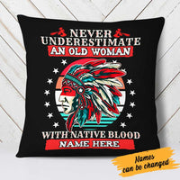 Personalized Native Americans Woman Pillow DB298 23O23 thumb 1