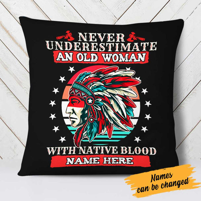 Personalized Native Americans Woman Pillow DB298 23O23 1