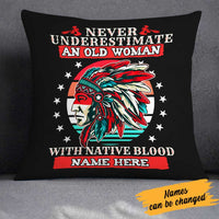 Personalized Native Americans Woman Pillow DB298 23O23 thumb 1