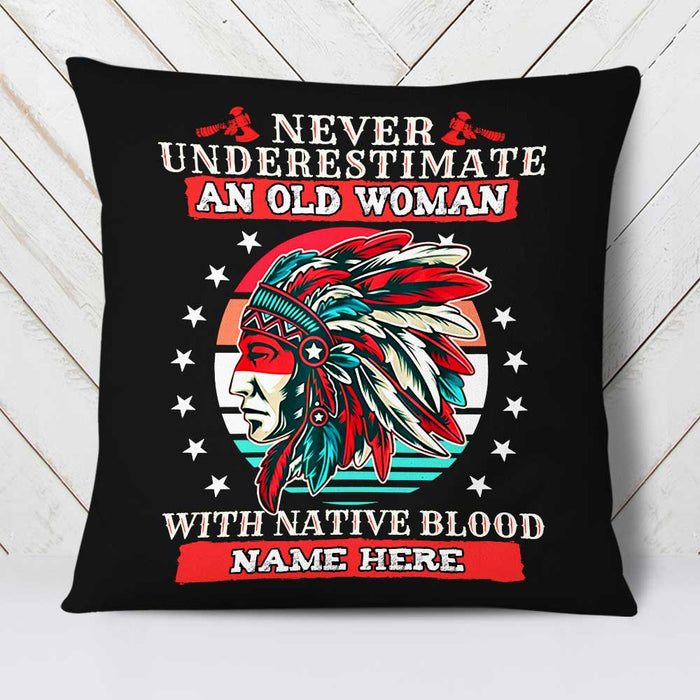 Personalized Native Americans Woman Pillow DB298 23O23 1