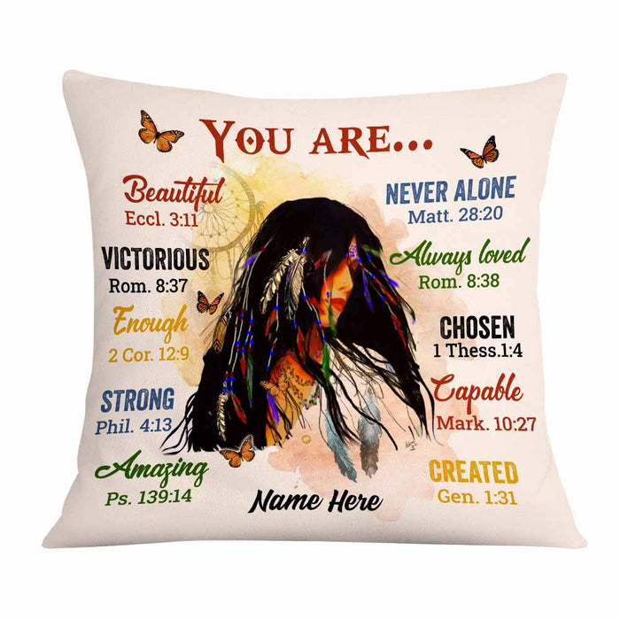 Personalized Native American Girl You Are Pillow DB295 85O58 1