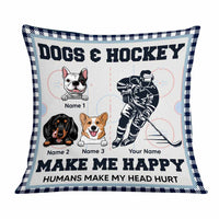 Personalized Hockey Dog Pillow DB302 26O58 thumb 1