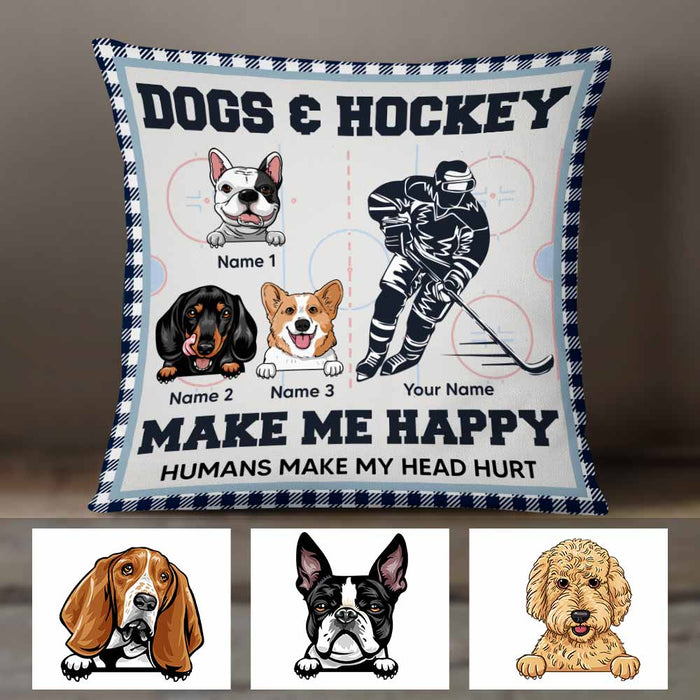 Personalized Hockey Dog Pillow DB302 26O58 1